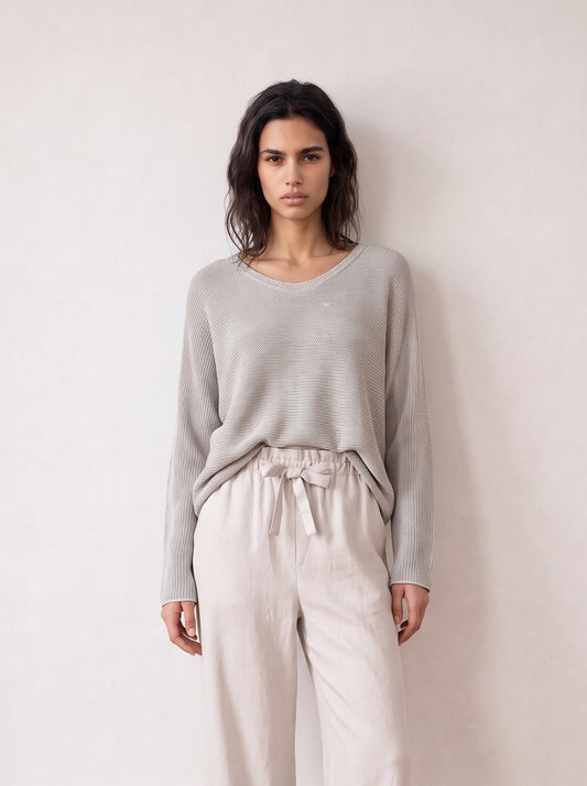 Batwing knit top