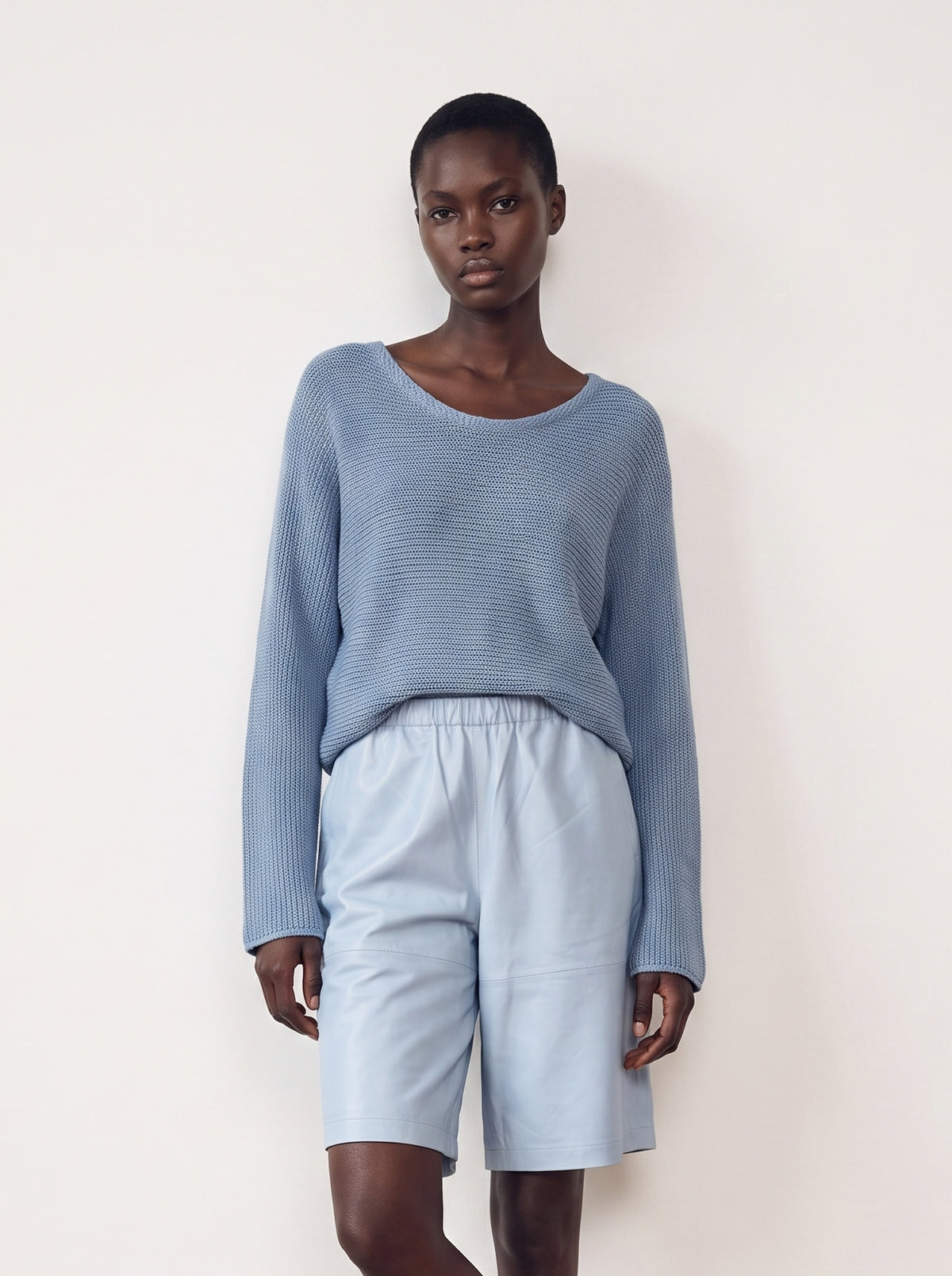 Batwing knit top