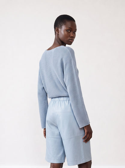Batwing knit top