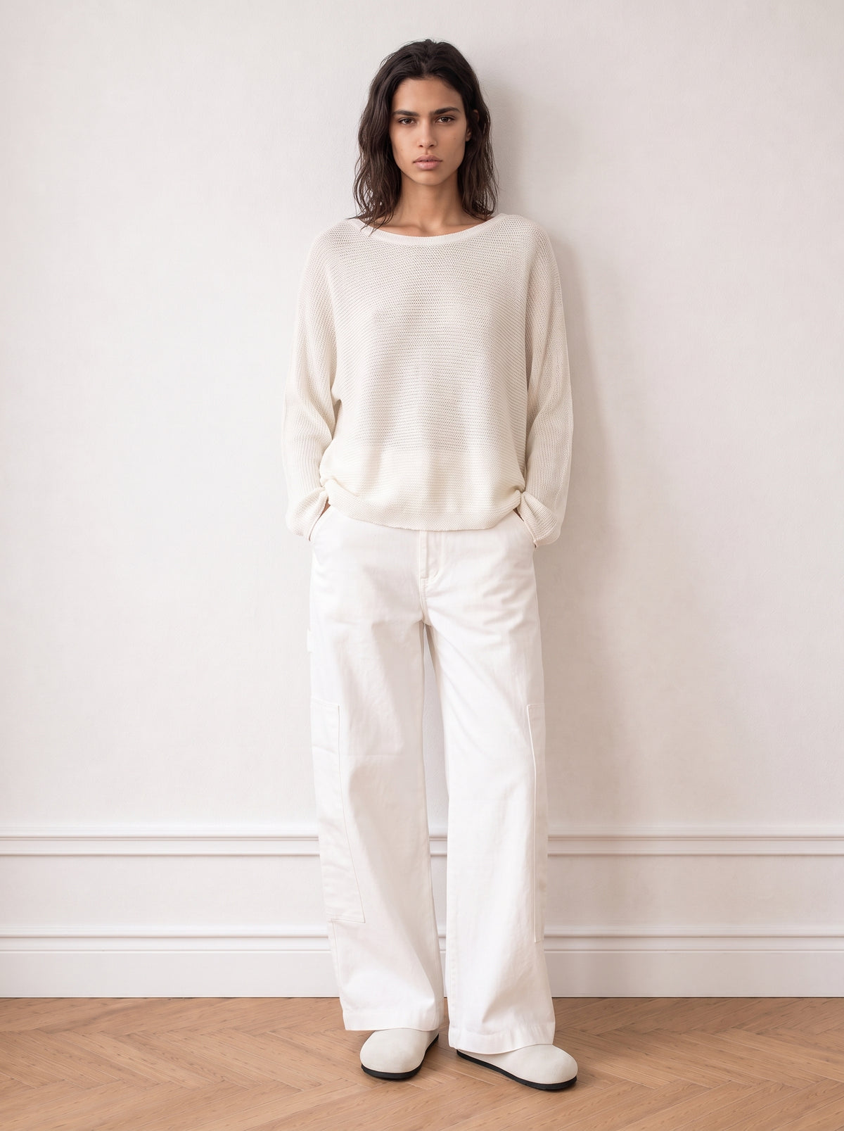 Batwing knit top