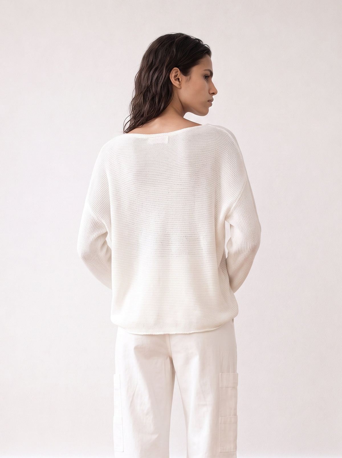 Batwing knit top