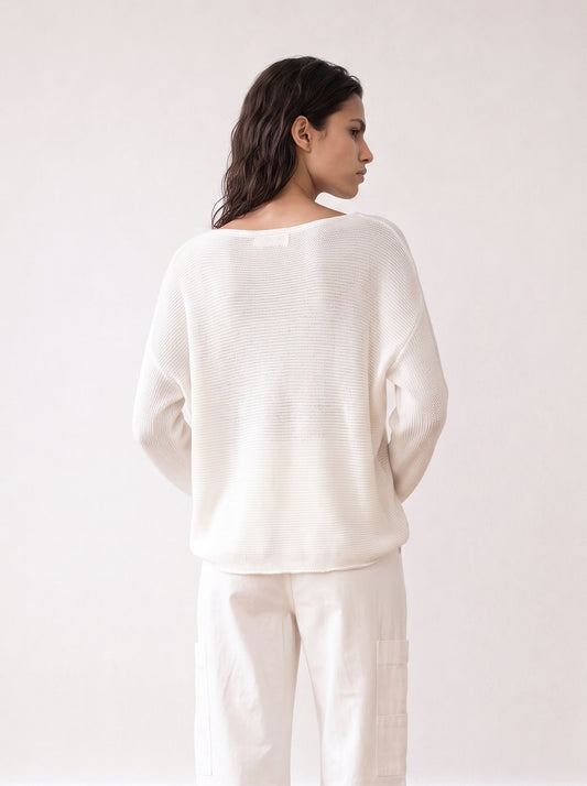 Batwing knit top