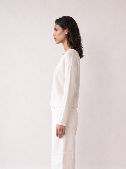 Batwing knit top