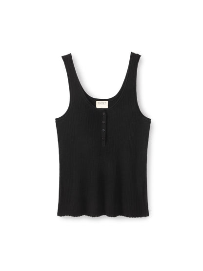Linen knit tank top