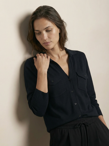 חולצה מודאל מכופתרת 