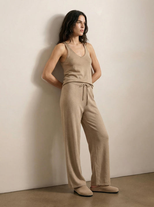 מכנס מודאל רגל רחבה