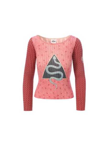 Ray Boat Neck Rib Knit