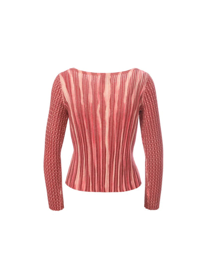 Ray Boat Neck Rib Knit