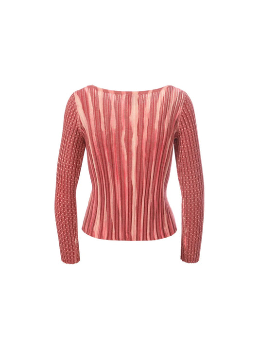Ray Boat Neck Rib Knit