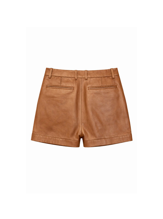 מכנס עור קצר