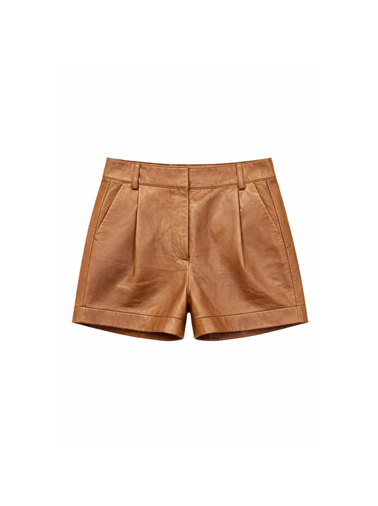 מכנס עור קצר