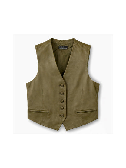 Leather vest