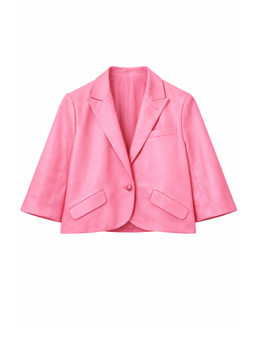 ג'קט עור קרופ