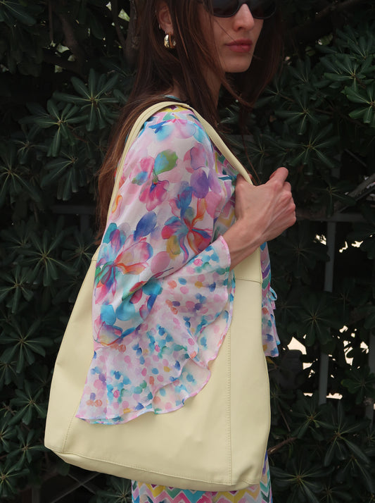 תיק כתף עור  הובו